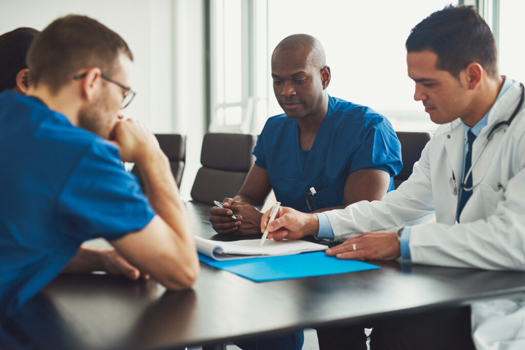 A group of medical professionals meeting