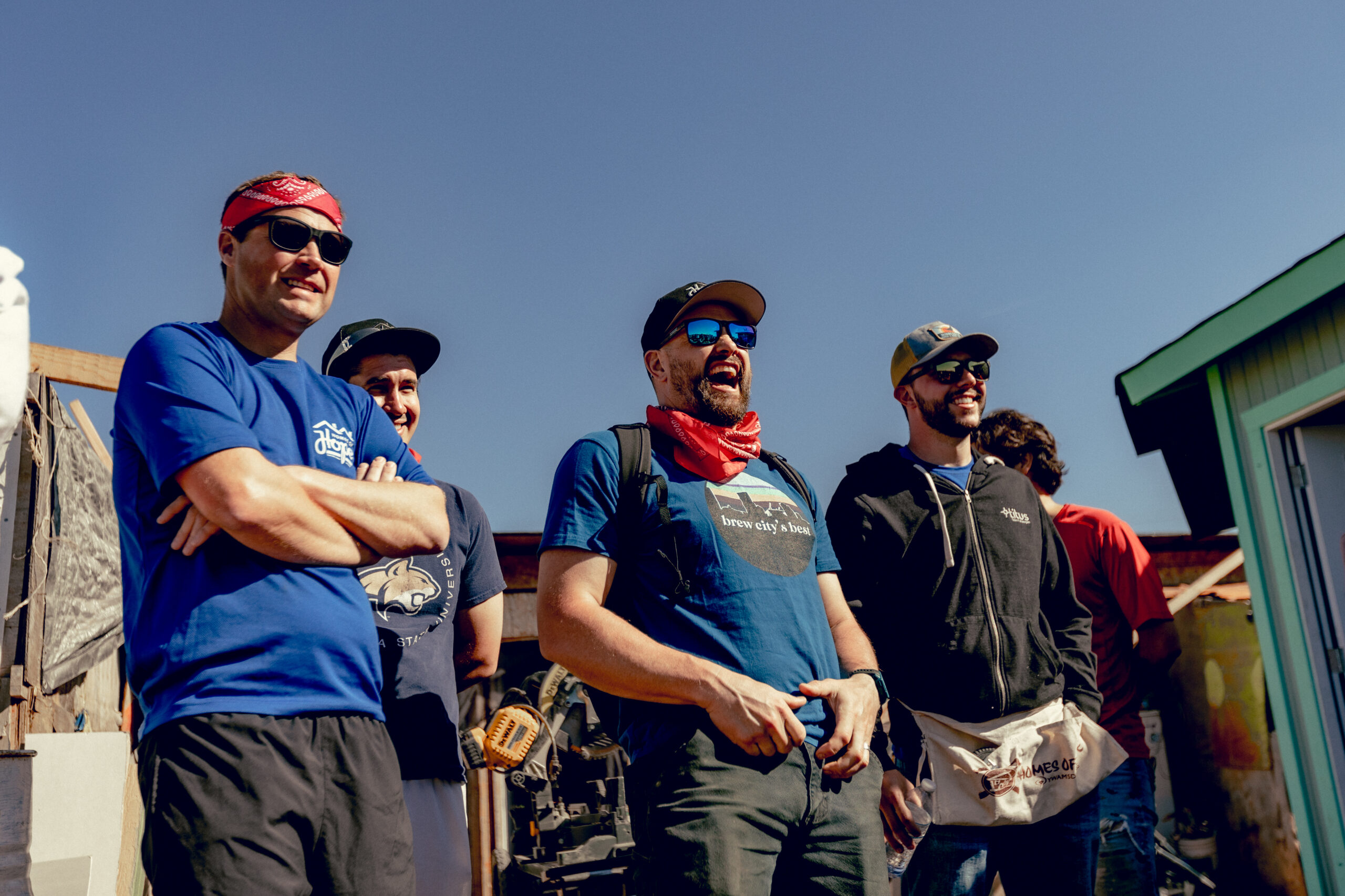 The Titus Talent team at a construction site