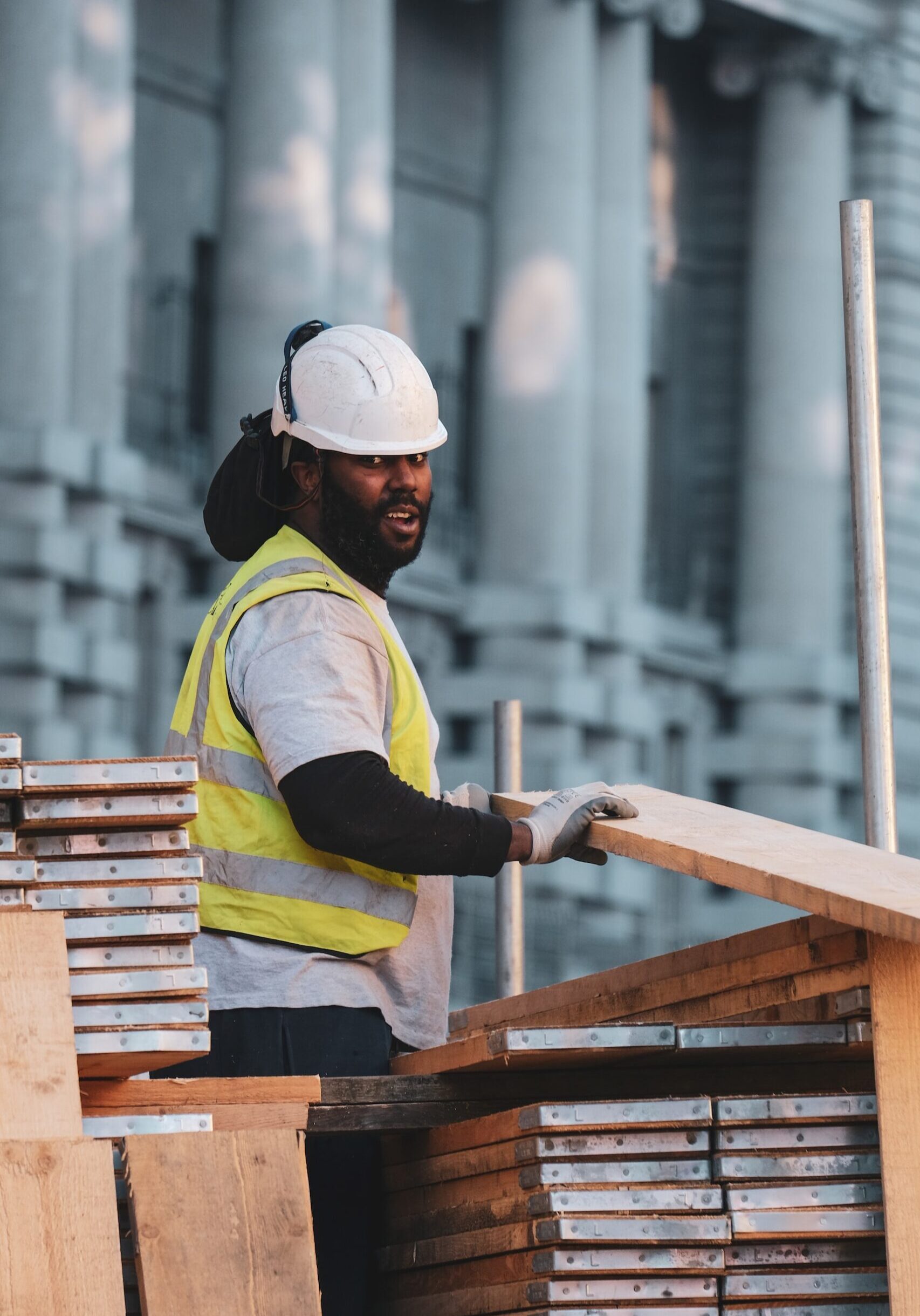 A construction worker